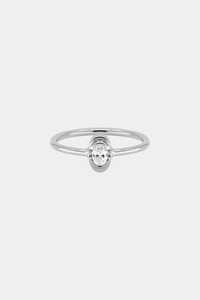 Anillos Apilables de Diamantes con Corte Ovalado, Delicados, Minimalistas, para Uso Diario, Finos, Modernos, de Lujo, con Engaste de Bisel en Oro Sólido de 14K - Product Image 3