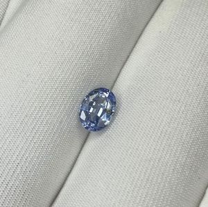 Zafiro Azul Natural Sin Calentar, Corte Ovalado, 0.70 Quilates, 6.30x4.70MM, Gema de las Minas de Ceilán, Sri Lanka, para Joyería - Product Image 3