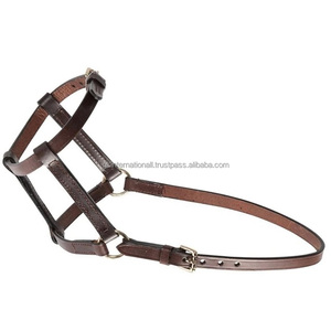Cabestro para Caballo de Cuero Premium Marrón, Resistente y Duradero, con Doble Costura, Hebilla y Anillas de Latón Ajustables - Product Image 3