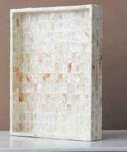 Plateau de service en résine et vadrouille fait main glamour Plateaux de service de qualité supérieure avec vadrouille pour hôtels et restaurants Plateaux de service alimentaire - Product Image 1