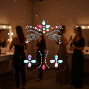 ILAN Adesivi glitterati per viso, occhi e labbra decorativi 32652 - Product Image 2