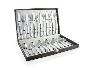 Juego de Cubiertos de Acero Inoxidable Premium Decora de 25 Piezas, Estilo Americano para Cocina y Hogar, Apto para Microondas, Incluye 6 Cucharas de Mesa y 6 Tenedores - Product Image 3