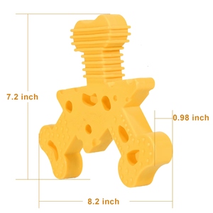 Nouveau design, jouets à mâcher durables en TPE pour chiens, saveur fromage, nettoyeur de dents molaires, balles en caoutchouc pour chats - Jouets à mâcher pour animaux de compagnie, cadeau - Product Image 6