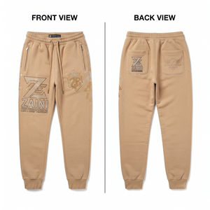 Pantalon de jogging léger en twill pour homme ZAINI, séchage rapide, respirant, écologique, avec cordon de serrage, taille mi-haute, devant plissé, décontracté - Product Image 1