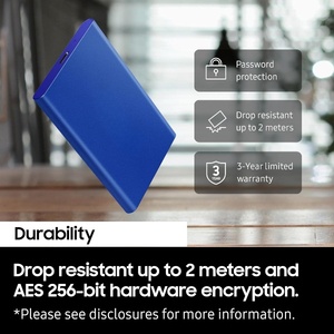 Disco Duro Portátil T7 de 1 TB, Velocidad de Lectura de hasta 1050 MB, Interfaz USB 3.0/2.0, Carcasa de Metal y Plástico - Product Image 3