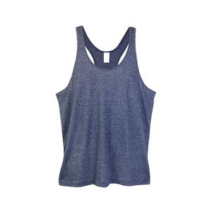 Camiseta sin mangas Heather Marl Racerback con espalda en Y para culturismo, gimnasio, entrenamiento, chaleco muscular, venta al por mayor personalizada - Product Image 6