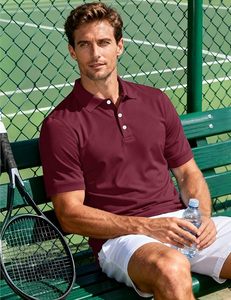 Polo de Manga Corta Color Granate para Hombre, de Secado Rápido, Tejido de Punto, Estilo Golf, Corte Regular - Product Image 4