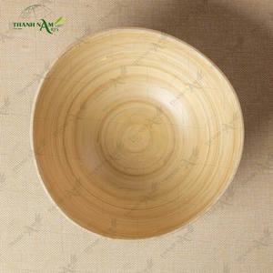 Bol en bambou tissé à la main, bol de service en bambou naturel pour la maison et la cuisine, vaisselle durable - Product Image 5