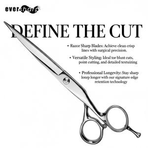 Tijeras de Peluquería Japonesas de Acero Inoxidable para Diestros - Punta Afilada, No Plegables, Hechas en Taiwán - Product Image 2