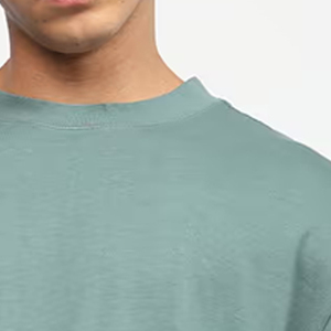 Oversized Mint Green <b>White</b> Striped Raglan T-<b>Shirt</b> for Men - Product Image 6