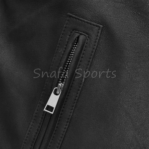 Chaquetas de Cuero para Mujer al por Mayor, Chaquetas Transpirables de Primera Calidad con Cierre Frontal para Damas, de Color Sólido, para Uso Casual - Product Image 5