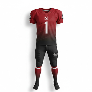 Uniforme de Fútbol Americano Personalizado por Sublimación, Conjunto de Equipo, Tela de Poliéster Resistente, Malla Transpirable, Equipamiento de Práctica de Fútbol - Product Image 1