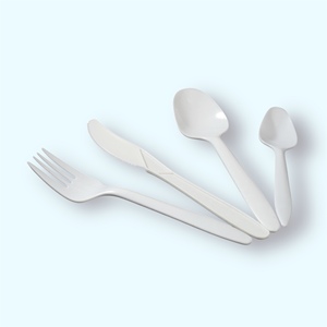 Eco-Friendly Reusable Plastic Cutlery Set PP Material for Take Out and Fast Food, OEM ODM Custom Packaging - Product Image 1