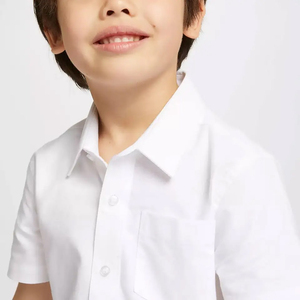 Chemise et short d'uniforme scolaire pour garçons, coupe classique, tissu doux, confortable à porter au quotidien, look élégant, idéal pour les écoles - Product Image 4