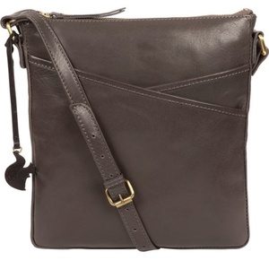 Handcrafted Black Leather Crossbody <b>Shoulder</b> Bag for Women with Premium Fine Grain Finish & Adjustable Sling <b>Strap</b> - Product Image 6