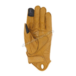 Guantes de Carreras con Pantalla Táctil, Protección Completa para los Dedos, Resistentes al Viento, de Piel de Cabra Perforada, para Motociclismo - Product Image 2
