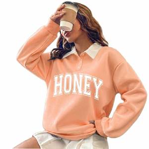 Sudadera con capucha para mujer, de forro polar grueso, 100% algodón, estilo oversize, elegante, suave, para estar en casa, con logo frontal. - Product Image 2