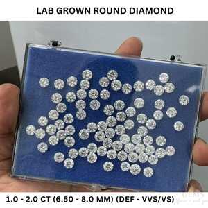 Diamants CVD ronds VS1 de 3,0 mm à 4,0 mm, cultivés en laboratoire, personnalisables, pour la fabrication de bijoux faits à la main, polis en Inde - Product Image 5