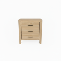 Table basse moderne et durable avec 3 tiroirs, en bois d'hévéa et placage MDF, marque PKP, garantie 1 an, meuble de salon, table d'appoint/de chevet