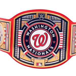 Washington Nationals Championship Belt Customizable Baseball Wrestling Belt High Quality Collectible Sports Title Belt for Fans - Product Image 2