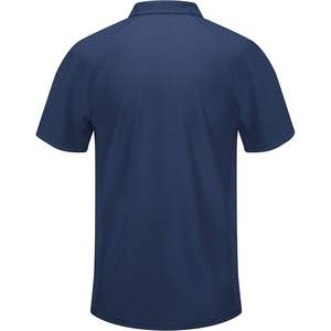 Polo de performance actif pour homme sur mesure, grande taille, hauts actifs confortables - Product Image 1