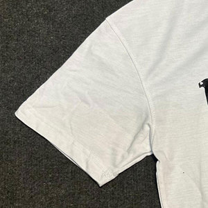 Luxury Men's Casual T-Shirt Short Sleeve O-Neck Regular Fit <b>White</b> 100% Cotton Jersey Eco-Friendly Breathable - Product Image 5
