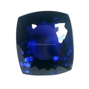 แทนซาเนียหินเครื่องประดับ DIY,อัญมณีทรงหลวมตัดเหลี่ยมเพชรพลอยธรรมชาติสีน้ำเงินเข้ม4X4MM - Product Image 1