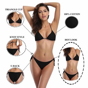 Sports Style Swimwear <b>Green</b> Color Women's Eco Friendly <b>Bikini</b> Custom Logo <b>Bikini</b> Shorts 2 Piece <b>Set</b> Bathing Suits - Product Image 4