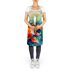 Koi Fish <b>Apron</b> Unisex Large Multicolor for Cooking Baking Crafts <b>Gardening</b> for Adults and Seniors - Product Image 5