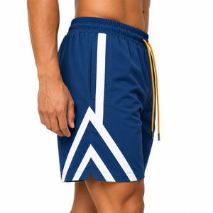 Pantalones Cortos Deportivos de Verano para Hombre, Tejidos, Casuales, 100% Nailon y Spandex, Ecológicos, con Logotipo Frontal, hasta la Rodilla, Resistentes al Viento, de Alta Calidad - Product Image 4