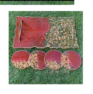 Bandeja de Madera de Acacia para Cortar Alimentos, Bandeja de Servicio para Restaurante, Bandeja de Servicio para Mesa de Comedor, Bandeja de Almacenamiento de Alimentos a Precio Económico - Product Image 4