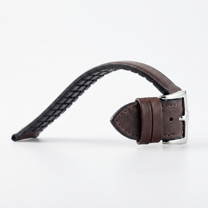 Bracelet de montre en cuir véritable de qualité supérieure, pleine fleur, souple, réglable avec boucle ardillon, pour hommes et femmes, vente en gros OEM - Product Image 5