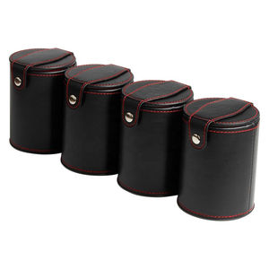 ชุดถ้วยลูกเต๋าหนัง PU งานแฮนด์เมดสั่งทำพิเศษ ดีไซน์ทันสมัย คุณภาพสูง แกะสลักลาย 5 ชิ้น สีสันปรับแต่งได้ สำหรับบาร์/ปาร์ตี้ ขายดีที่สุด - Product Image 2