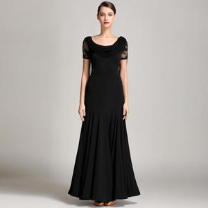Robe de danse latine respirante pour femme, idéale pour la scène et la pratique, coupe épaules dénudées – Nouvelle collection en promotion - Product Image 6