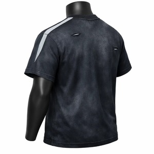 Camiseta Urbana de Diseño Innovador OEM, Tela Suave, Estilo Vintage, Lavado Ácido Negro, Impresión Serigrafiada, Estilo Streetwear - Product Image 5