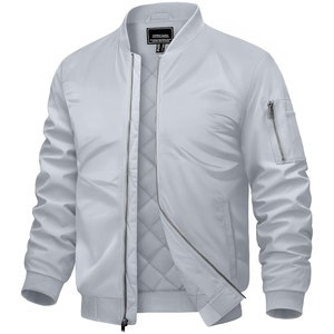 Chaqueta Bomber para Hombre Eshel Intl, de Cuero PU, a la Moda, Casual para Exteriores, Corte Ajustado, Talla Personalizada, Logotipo Bordado Personalizado, MOQ Bajo - Product Image 1