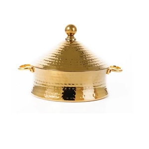 Cazuela de Metal Hecha a Mano de Primera Calidad para Servir Comida en Cenas de Boda, Calentador de Comida de Lujo para Restaurantes y Cocinas - Product Image 6