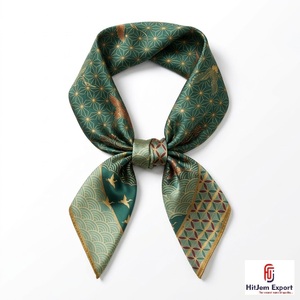 Pañuelo Cuadrado con Estampado Digital Personalizado, Pañuelo Ligero de Moda para Mujer, Fabricante de Telas Personalizadas al por Mayor, OEM, ODM - Product Image 2