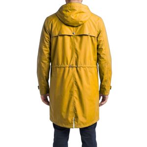 Traditional Safety Yellow High-Visibility Waterproof Breathable Mesh <b>Lined</b> Industrial Grade Workwear Rain <b>Coats</b> - Product Image 2