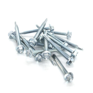 Vis autoperceuses à tête hexagonale de qualité supérieure (métriques/pouces) zinguées classe 8, haute résistance, résistantes à la corrosion, filetage standard - Product Image 3