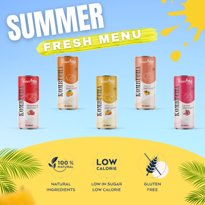 Kombucha Orgánica Seca de Albaricoque de 250 ml, Marca Interfresh, Vietnam, Fermentación Fusion, Agua con Sabor Saludable, Conservada, 24 Latas - Product Image 4