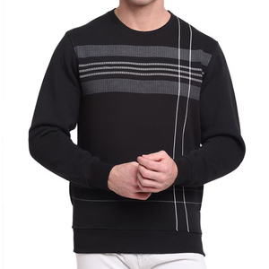 Sweat-shirt polaire décontracté pour homme avec logo personnalisé, col ras du cou, imprimé numériquement, teint uni, diverses couleurs, en promotion - Product Image 1