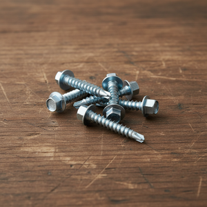 Fixations en acier au carbone de précision classe 4.8 6.8 - Vis TEK Point à tête hexagonale, tailles personnalisées, vente en gros - Product Image 5