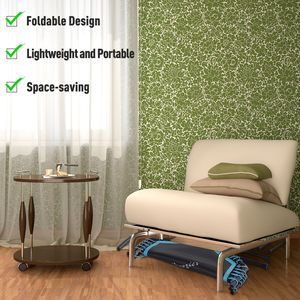 Trampolín de Fitness Azul Portátil y Plegable de 4.5 pies, Resistente, con Barra en T Ajustable para Hacer Ejercicio - Product Image 4