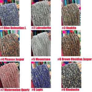 Cuentas de estrella, mini cuentas de cristal en forma de estrella, cuentas de piedras preciosas planas en forma de estrella para pulsera, collar, fabricación de joyas DIY, cuentas de estrella talladas - Product Image 2