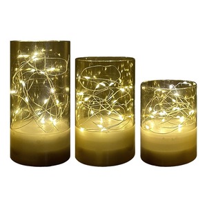 Vela con Control Remoto Recargable por USB TOOWIN, Lámpara de Vela LED Electrónica, Adorno de Boda de Acrílico y Parafina, Decoración - Product Image 3