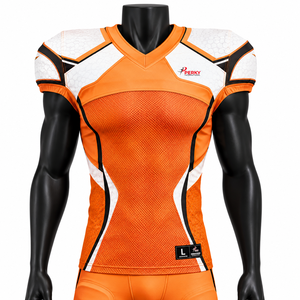 Maillot de football américain haut de gamme, vêtements d'équipe entièrement sublimés, chemise athlétique anti-humidité pour clubs professionnels et écoles - Product Image 1