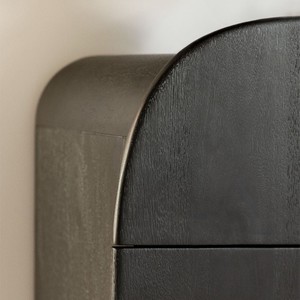 Cómoda de madera de mango con 3 cajones en tono ámbar Vandana - Product Image 2