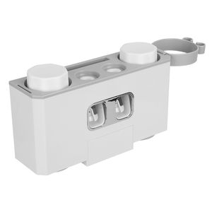 Dispenser Automatico Multifunzione per Dentifricio, Spremitubo Magnetico, 5 Porta Spazzolini, Organizer da Parete, Set Bagno - Product Image 1