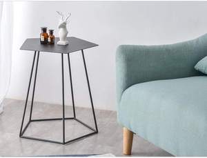 Pentagon <b>Side</b> <b>Table</b> Modern Living Room <b>Sofa</b> <b>Side</b> Accent <b>Table</b> - Product Image 3